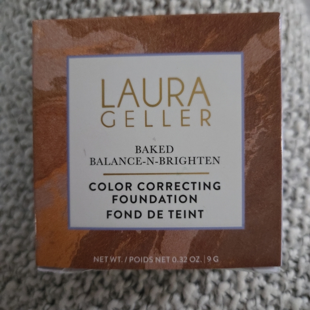 Laura Geller Baked Balanced-N-Brighten TAN Color Correcting Foundation NIB